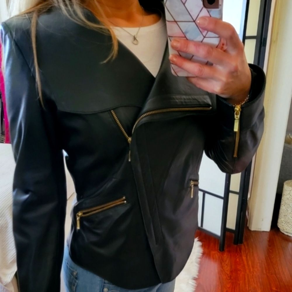 Black Leather Jacket - image 1